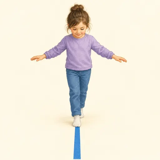 Pictograma: Andar na linha